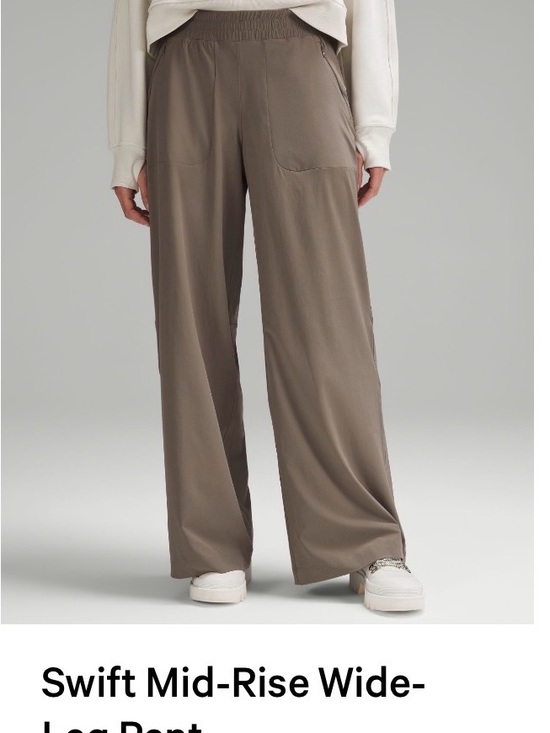 lululemon athletica Pants - Lululemon Swift Mid-Rise Wide-Leg Pant — nomad